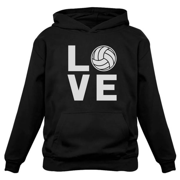 Love Volleyball Sweatshirt Gift for Volleyball Fans Women Hoodie